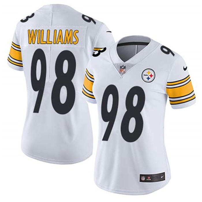  Steelers 98 Vince Williams White Women Vapor Untouchable Limited Jersey