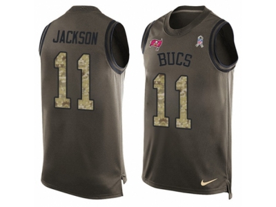  Tampa Bay Buccaneers 11 DeSean Jackson Limited Green Salute to Service Tank Top NFL Jersey