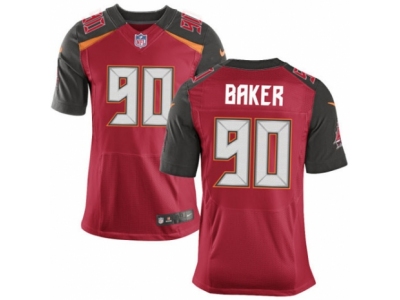  Tampa Bay Buccaneers 90 Chris Baker Elite Red Team Color NFL Jersey