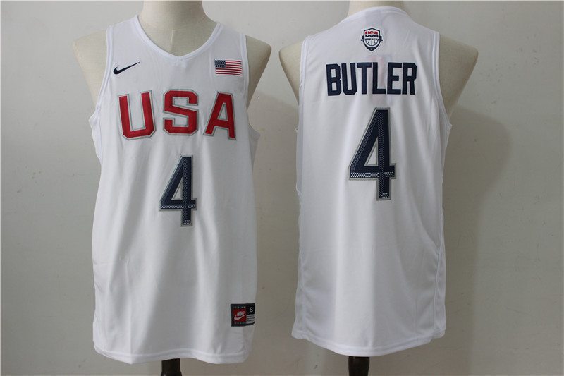  Team USA 4 Jimmy Butler White 2016 Dream Team Stitched NBA Jersey