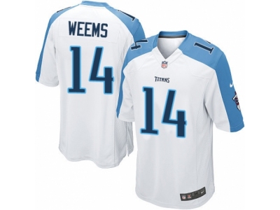  Tennessee Titans 14 Eric Weems Limited White NFL Jersey