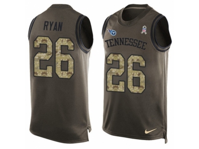  Tennessee Titans 26 Logan Ryan Limited Green Salute to Service Tank Top NFL Jersey
