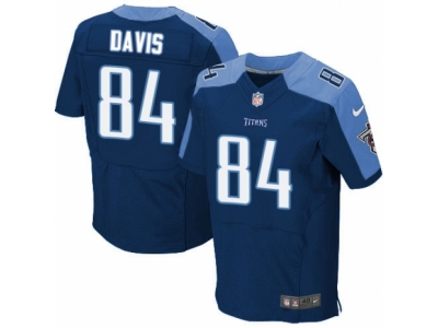  Tennessee Titans 84 Corey Davis Elite Navy Blue Alternate NFL Jersey