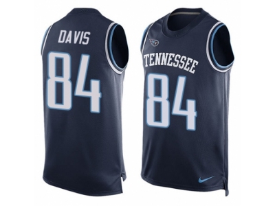  Tennessee Titans 84 Corey Davis Limited Navy Blue Player Name Number Tank Top Tank Top NFL Jersey