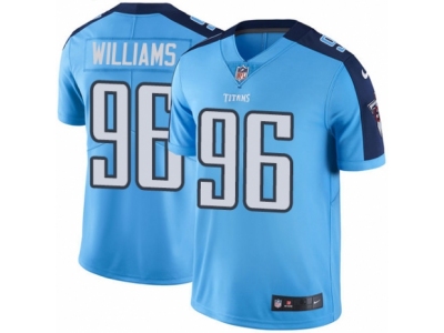 Tennessee Titans 96 Sylvester Williams Elite Light Blue Rush NFL Jersey