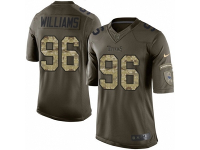  Tennessee Titans 96 Sylvester Williams Limited Green Salute to Service NFL Jersey