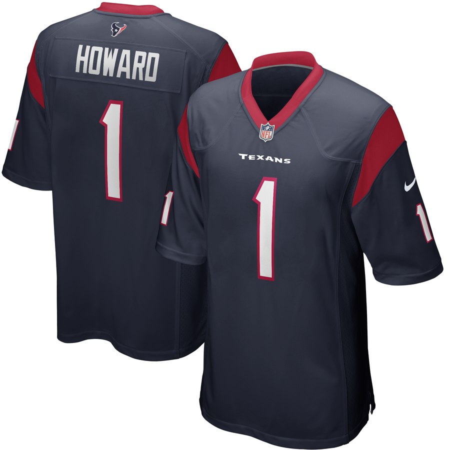 Nike Texans 1 Tytus Howard Navy Youth 2019 NFL Draft First Round Pick Vapor Untouchable Limited Jersey
