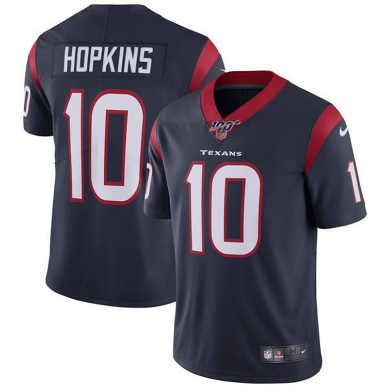 Nike Texans 10 DeAndre Hopkins Navy 100th Season Vapor Untouchable Limited Jersey
