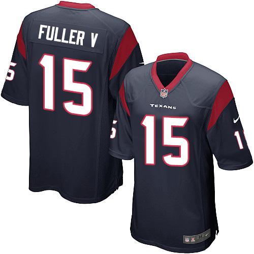  Texans 15 Will Fuller V Navy Blue Team Color Youth Stitched NFL Elite Jersey