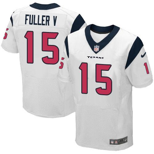  Texans 15 Will Fuller V White Men Stitched NFL Elite Jersey
