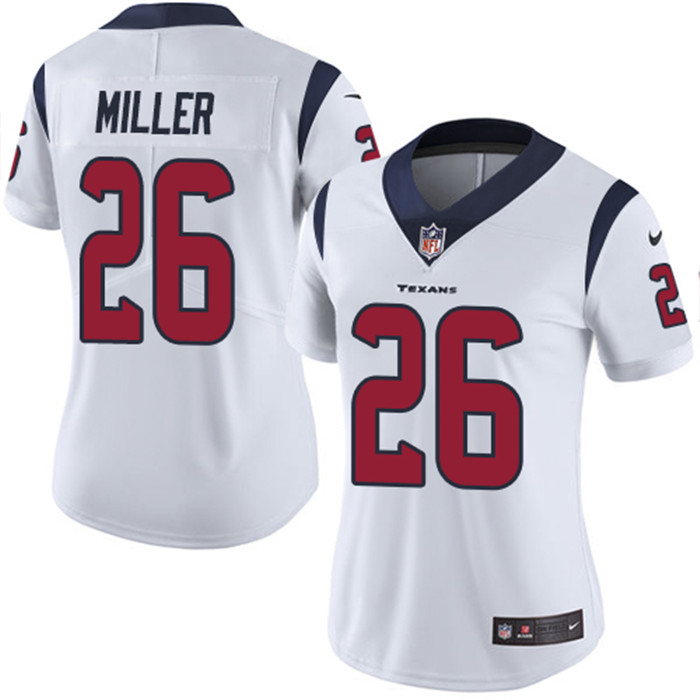  Texans 26 Lamar Miller White Women Vapor Untouchable Limited Jersey
