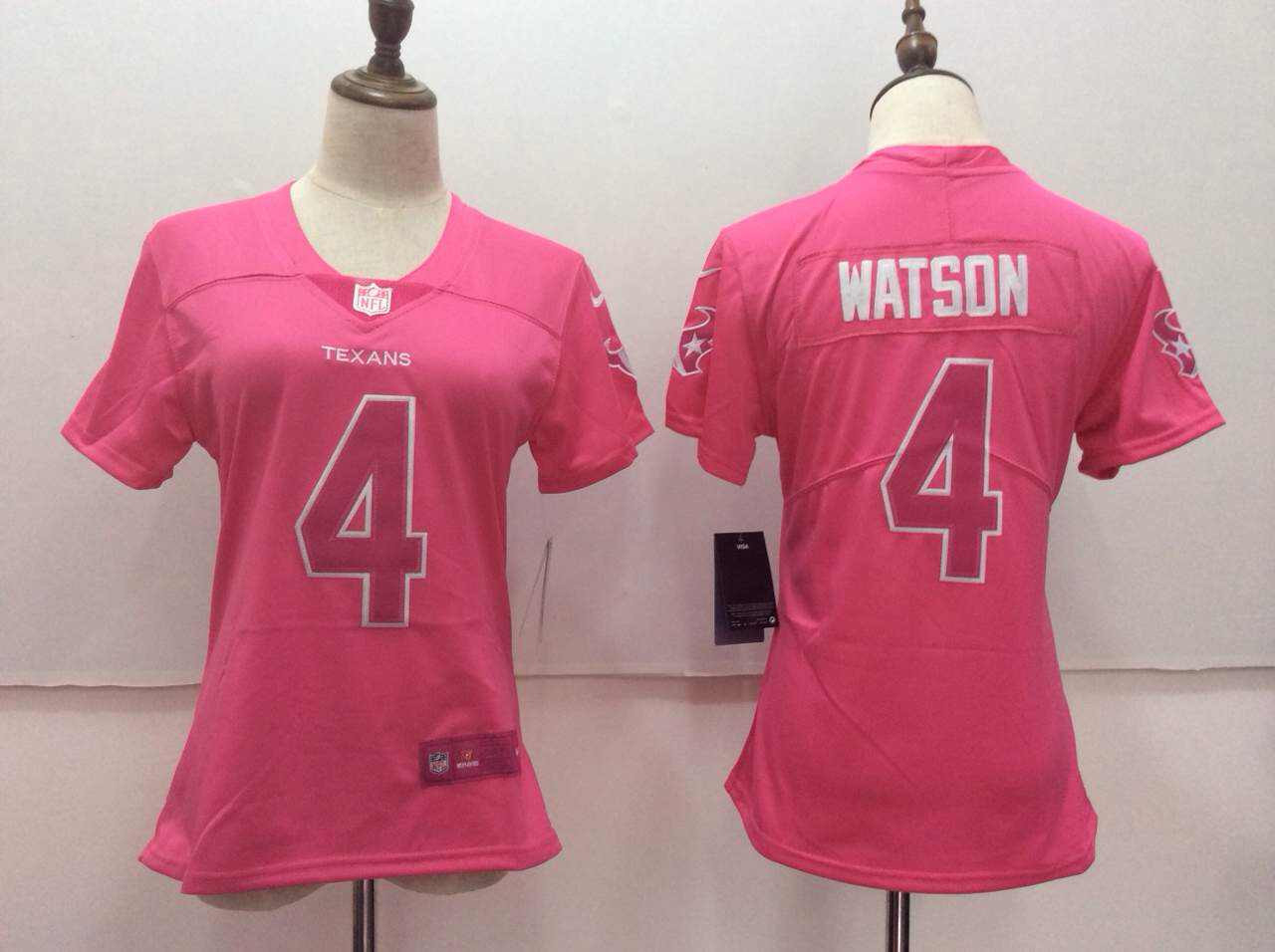  Texans 4 Deshaun Watson Pink Women Vapor Untouchable Player Limited Jersey