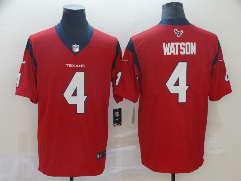 Nike Texans 4 Deshaun Watson Red New 2019 Vapor Untouchable Limited Jersey
