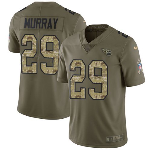  Titans 29 DeMarco Murray Olive Camo Salute To Service Limited Jersey