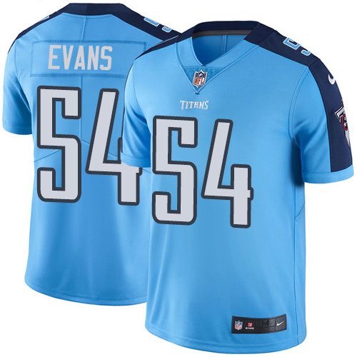  Titans 54 Rashaan Evans Light Blue Vapor Untouchable Limited Jersey