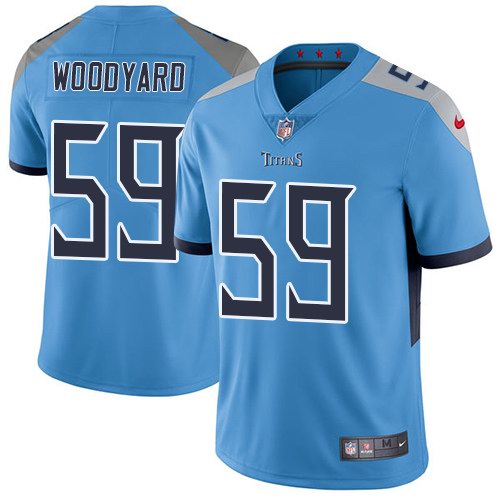  Titans 59 Wesley Woodyard Light Blue New 2018 Vapor Untouchable Limited Jersey