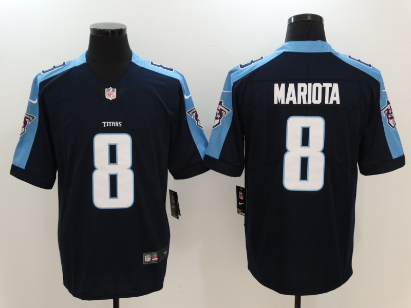  Titans 8 Marcus Mariota Navy Vapor Untouchable Player Limited Jersey