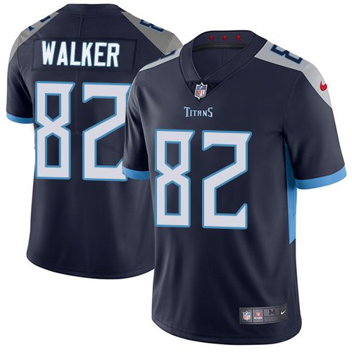  Titans 82 Delanie Walker Navy Youth New 2018 Vapor Untouchable Limited Jersey