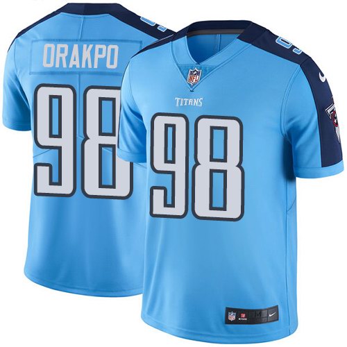  Titans 98 Brian Orakpo Light Blue Vapor Untouchable Limited Jersey