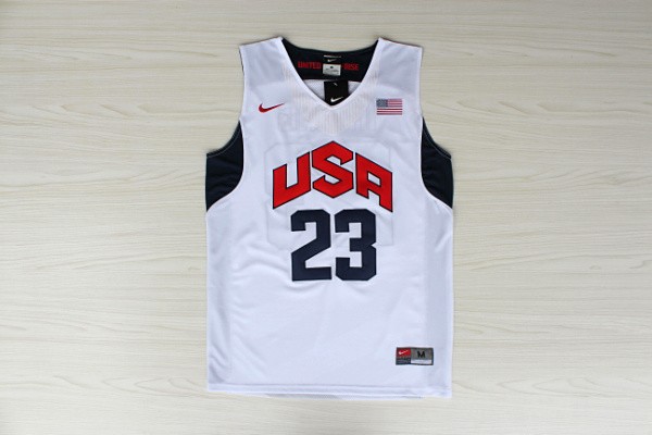  USA 2012 Olympic Dream Team Ten 23 Kyrie Irving White Basketball Jersey