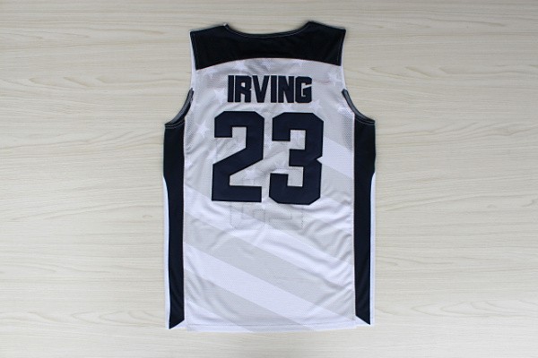  USA 2012 Olympic Dream Team Ten 23 Kyrie Irving White Basketball Jerseys