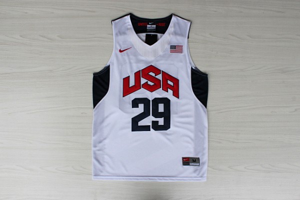  USA 2012 Olympic Dream Team Ten 29 Paul George White Basketball Jersey