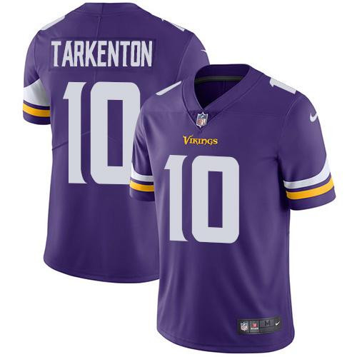  Vikings 10 Fran Tarkenton Purple Vapor Untouchable Player Limited Jersey