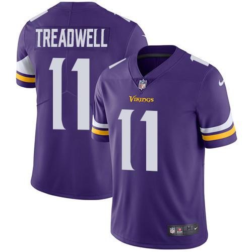  Vikings 11 Laquon Treadwell Purple Vapor Untouchable Limited Jersey