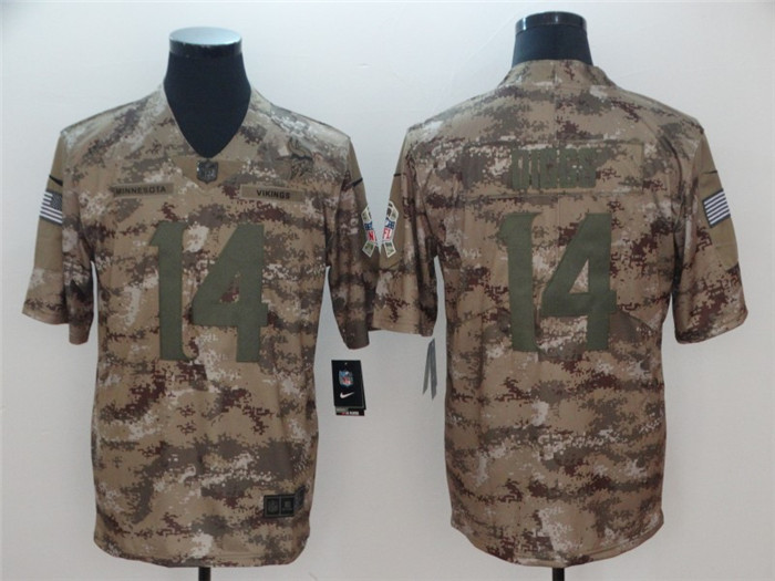  Vikings 14 Stefon Diggs Camo Salute To Service Limited Jersey