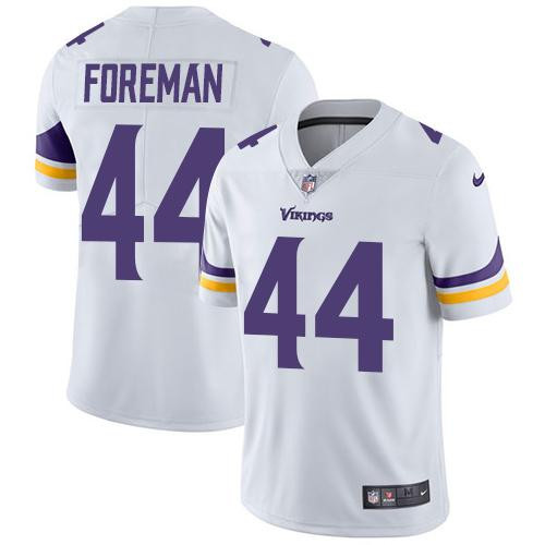  Vikings 44 Chuck Foreman White Vapor Untouchable Player Limited Jersey