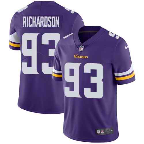  Vikings 93 Sheldon Richardson Purple Vapor Untouchable Limited Jersey