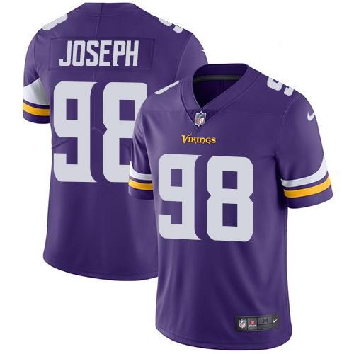  Vikings 98 Linval Joseph Purple Vapor Untouchable Limited Jersey