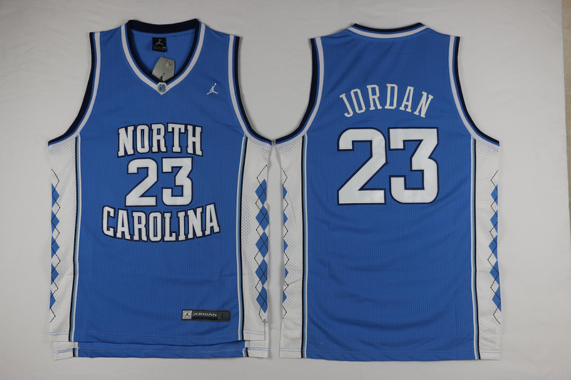 North Carolina 23 Michael jordan blue jersey