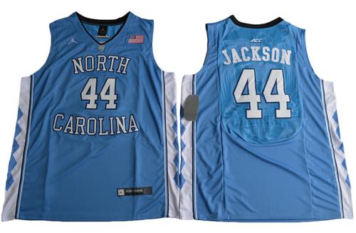 North Carolina 44 Justin Jackson Blue Basketball Stitched NCAA Jersey