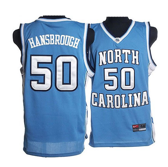 North Carolina 50 Tyler Hansbrough Blue Throwback Jerseys