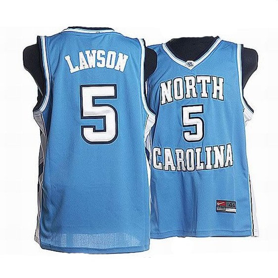 North Carolina Lawson 5 Blue Throwback Jerseys