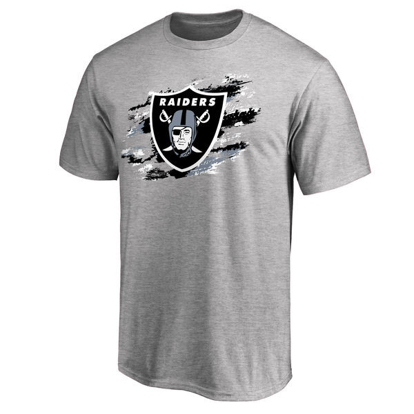 Oakland Raiders NFL Pro Line True Color T Shirt Heathered Gray