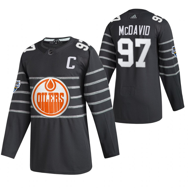 Oilers 97 Connor McDavid Gray 2020 NHL All Star Game Adidas Jersey
