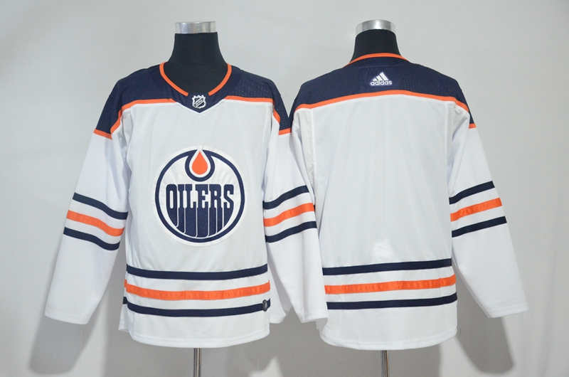 Oilers Blank White  Jersey