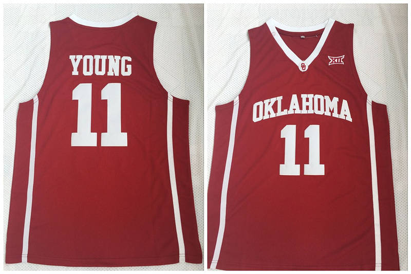 Oklahoma Sooners 11 Trae Young Red College Basketball Jersey