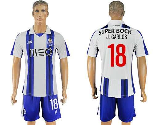 Oporto 18 J Carlos Home Soccer Club Jersey