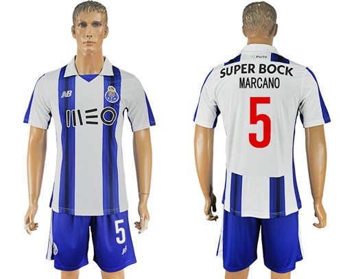 Oporto 5 Marcano Home Soccer Club Jersey