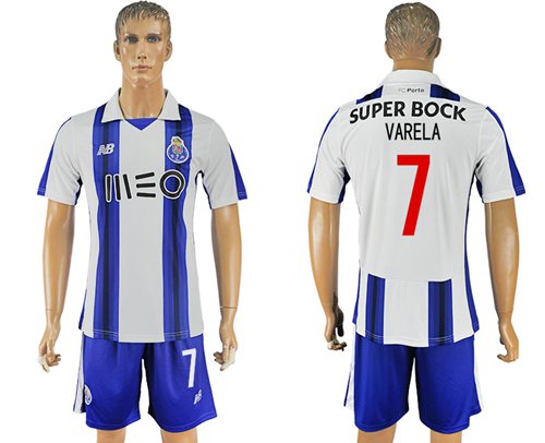 Oporto 7 Varela Home Soccer Club Jersey