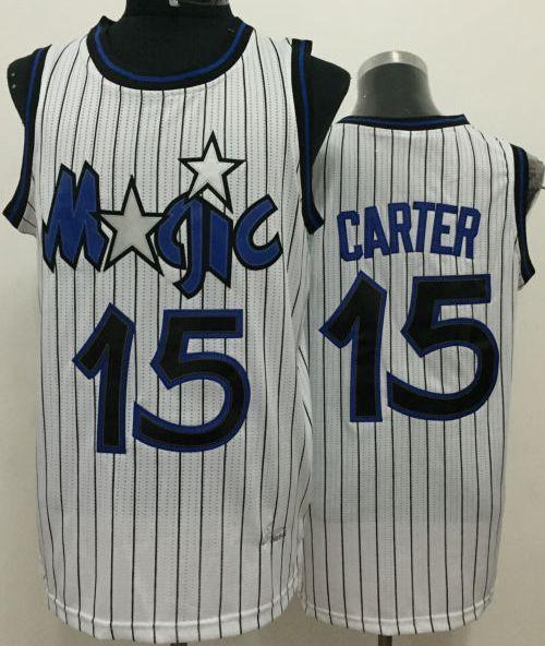 Orlando Magic 15 Vince Carter White Throwback Stitched NBA Jersey