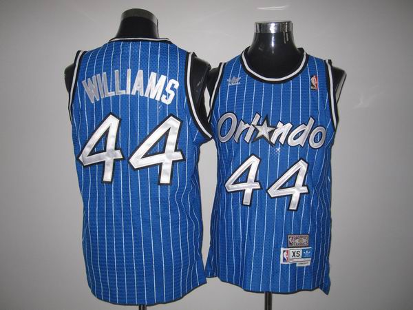 Orlando Magic 44 Jason Williams Stitched Blue Throwback NBA Jersey