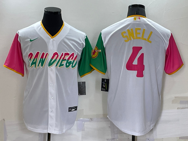 Padres 4 Blake Snell White Nike 2022 City Connect Cool Base Jerseys