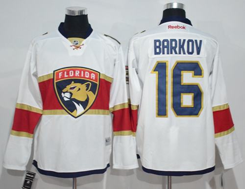 Panthers 16 Aleksander Barkov White Road Stitched NHL Jersey