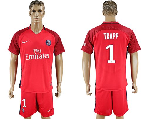 Paris Saint Germain 1 Trapp Red Soccer Club Jersey