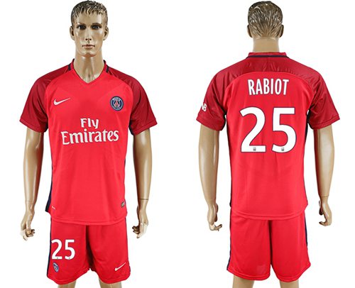 Paris Saint Germain 25 Rabiot Red Soccer Club Jersey