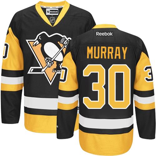 Penguins 30 Matt Murray Black Alternate Stitched NHL Jersey